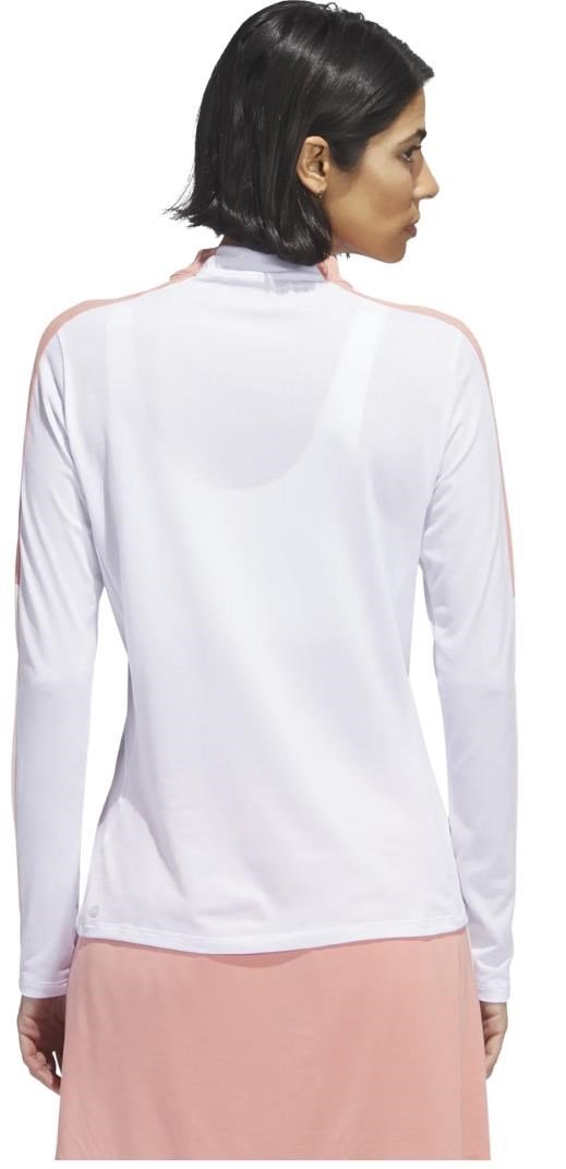 Adidas Nature mock långärmad herr t-shirt, vit