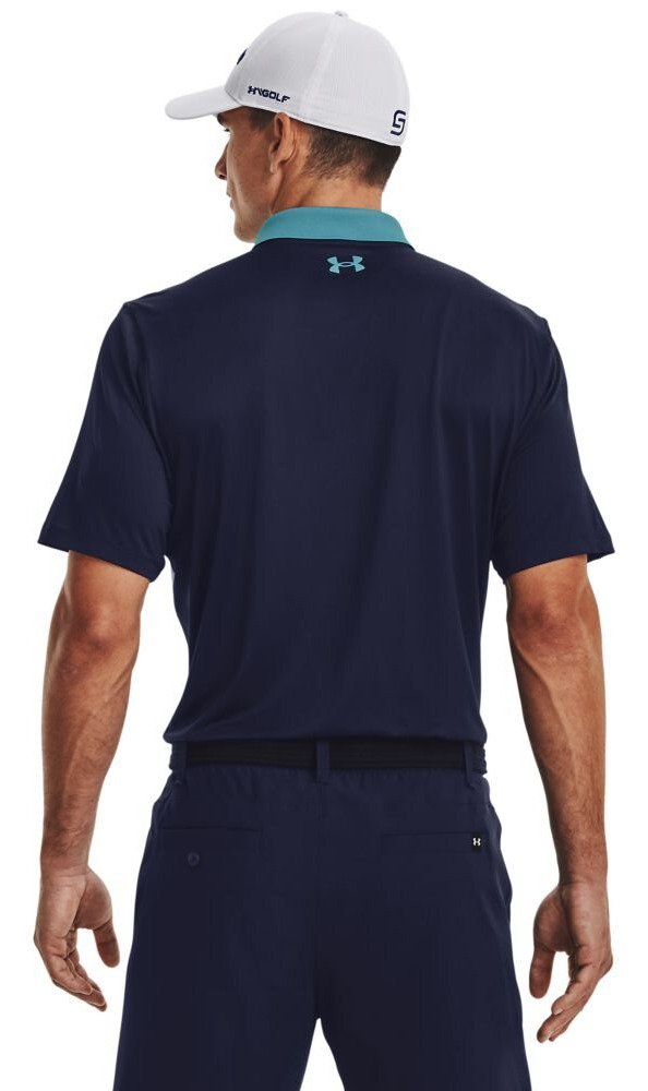 Under Armour Perf 3.0 Color Block herr polo, glacier blue
