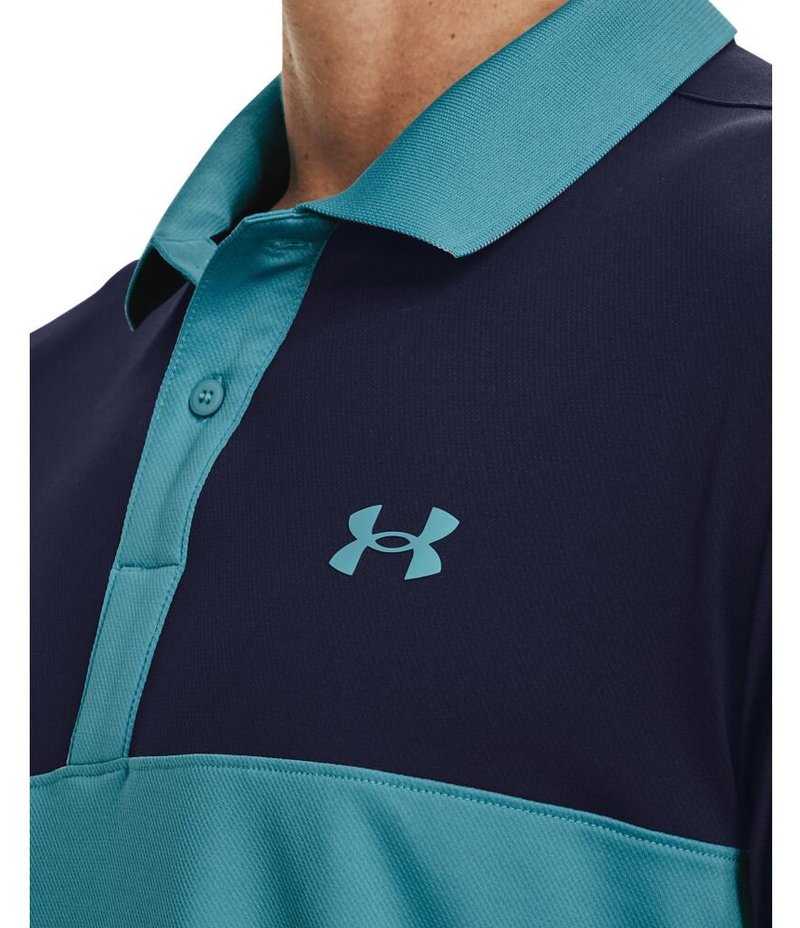 Under Armour Perf 3.0 Color Block herr polo, glacier blue