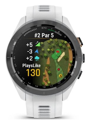 Garmin Approach S70 42mm GPS-klocka, keramisk svart/vit