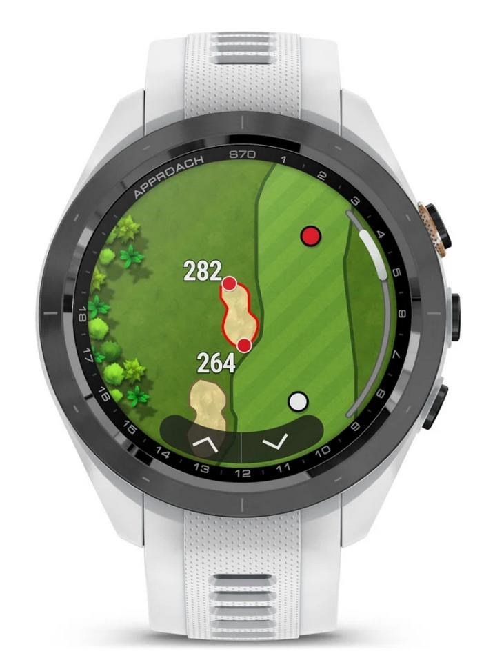 Garmin Approach S70 42mm GPS-klocka, keramisk svart/vit