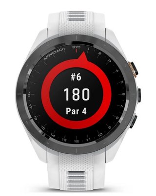 Garmin Approach S70 42mm GPS-klocka, keramisk svart/vit