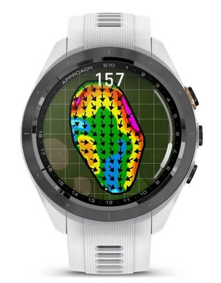 Garmin Approach S70 42mm GPS-klocka, keramisk svart/vit