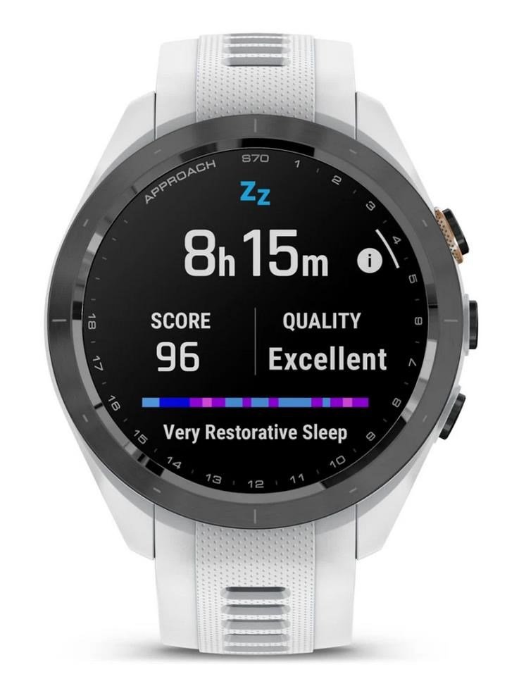 Garmin Approach S70 42mm GPS-klocka, keramisk svart/vit