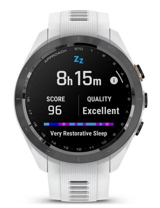 Garmin Approach S70 42mm GPS-klocka, keramisk svart/vit