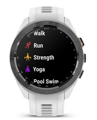 Garmin Approach S70 42mm GPS-klocka, keramisk svart/vit