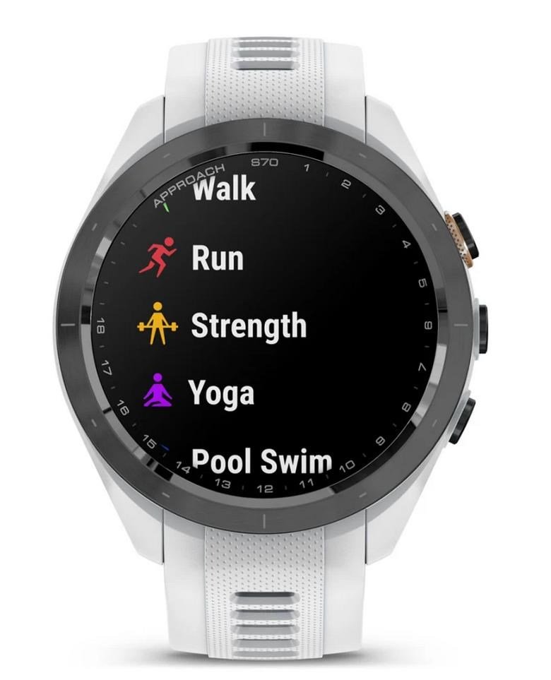Garmin Approach S70 42mm GPS-klocka, keramisk svart/vit