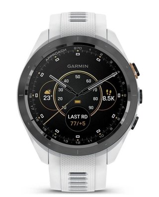 Garmin Approach S70 42mm GPS-klocka, keramisk svart/vit