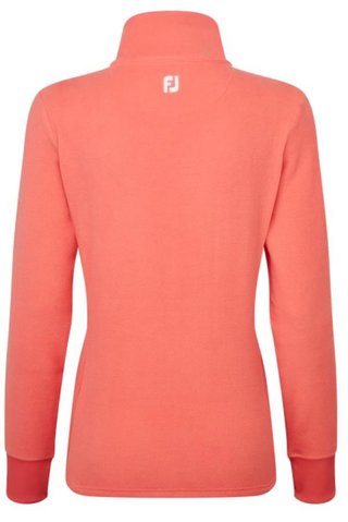 Footjoy Asymmetric Full-Zip Fleece damtröja, persika