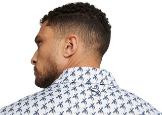 Puma Mattr Palms herr polo, white glow/navy blazer