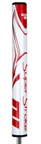 SuperStroke Zenergy Tour 2.0 putter grip, vit/röd