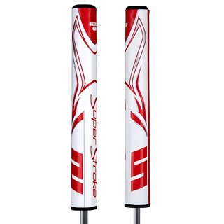SuperStroke Zenergy Tour 3.0 putter grip, vit/röd