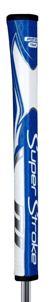 SuperStroke Zenergy Pistol GT Tour putter grip, blå/vit