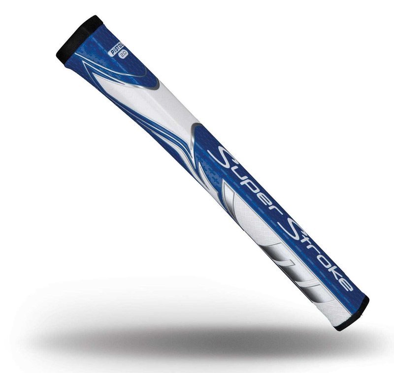 SuperStroke Zenergy Pistol GT 2.0 putter grip, blå/vit