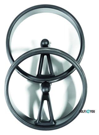 JuCad Complete Wheel Set (3) för PHANTOM TITAN elektriska trolleys (fälgar och däck), titanium