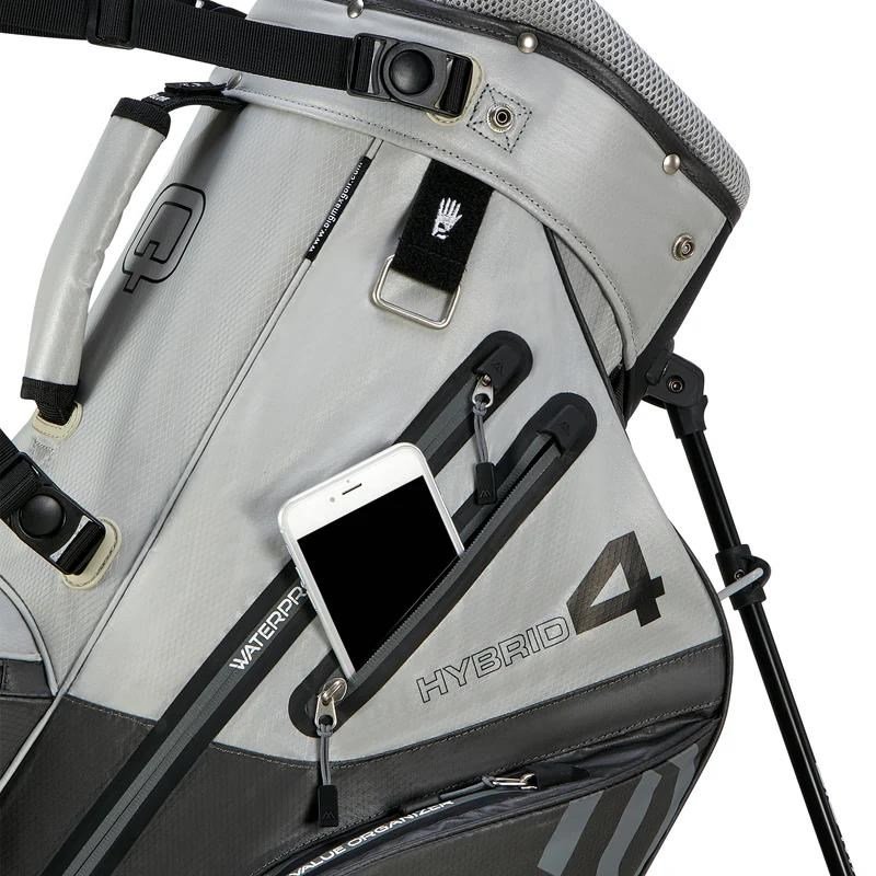 Big Max AQUA Hybrid 4 stand bag, grey/silver(black)