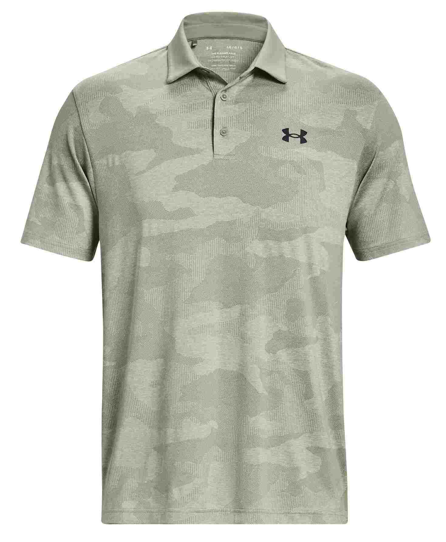 Under Armour Playoff Camo Jacquard herr polo, grove green