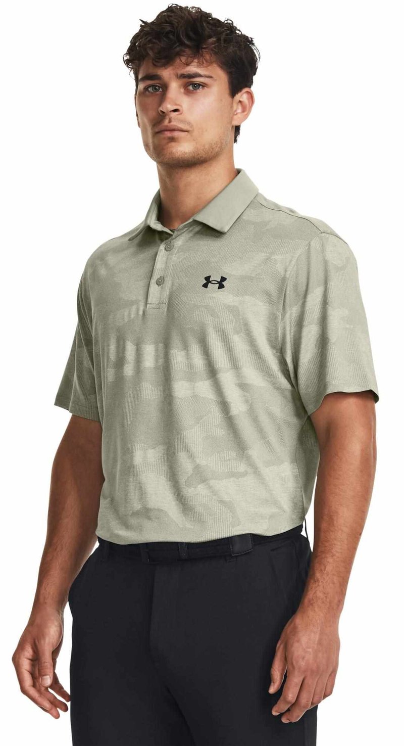 Under Armour Playoff Camo Jacquard herr polo, grove green
