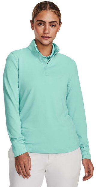 Under Armour Playoff 1/4 Zip damtröja, neo turquoise