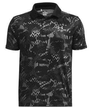 Under Armour Performance Printed junior polo, svart