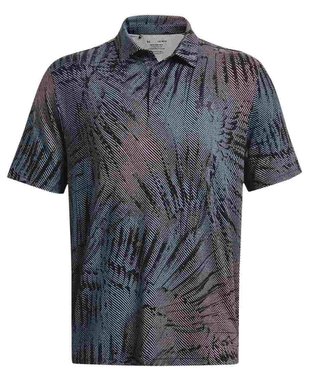 Under Armour Playoff 3.0 Printed herr polo, black/fizz pink