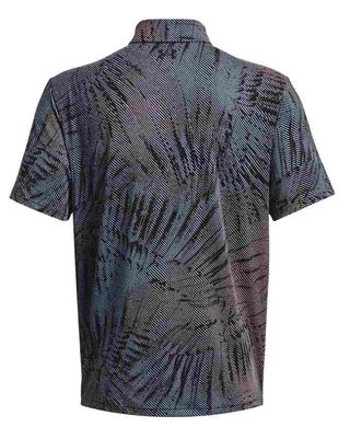 Under Armour Playoff 3.0 Printed herr polo, black/fizz pink