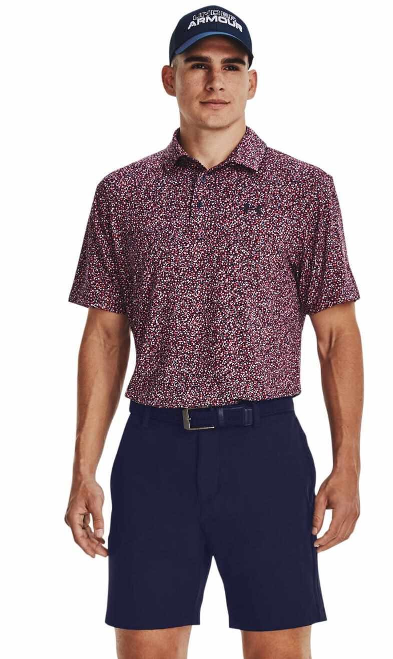 Under Armour Playoff 3.0 Printed herr polo, navy