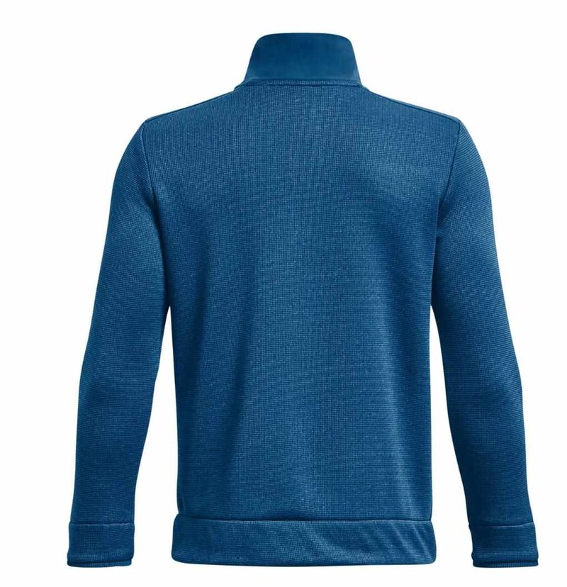 Under Armour Sweaterfleece 1/2 Zip junior tröja, varsity blue/halo gray