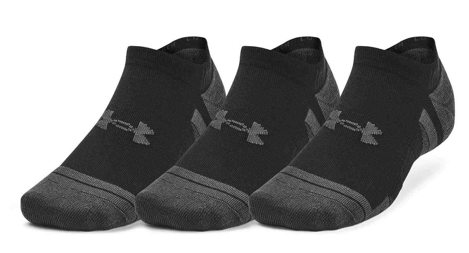 Under Armour Performance Tech unisex strumpor (3 par), svarta