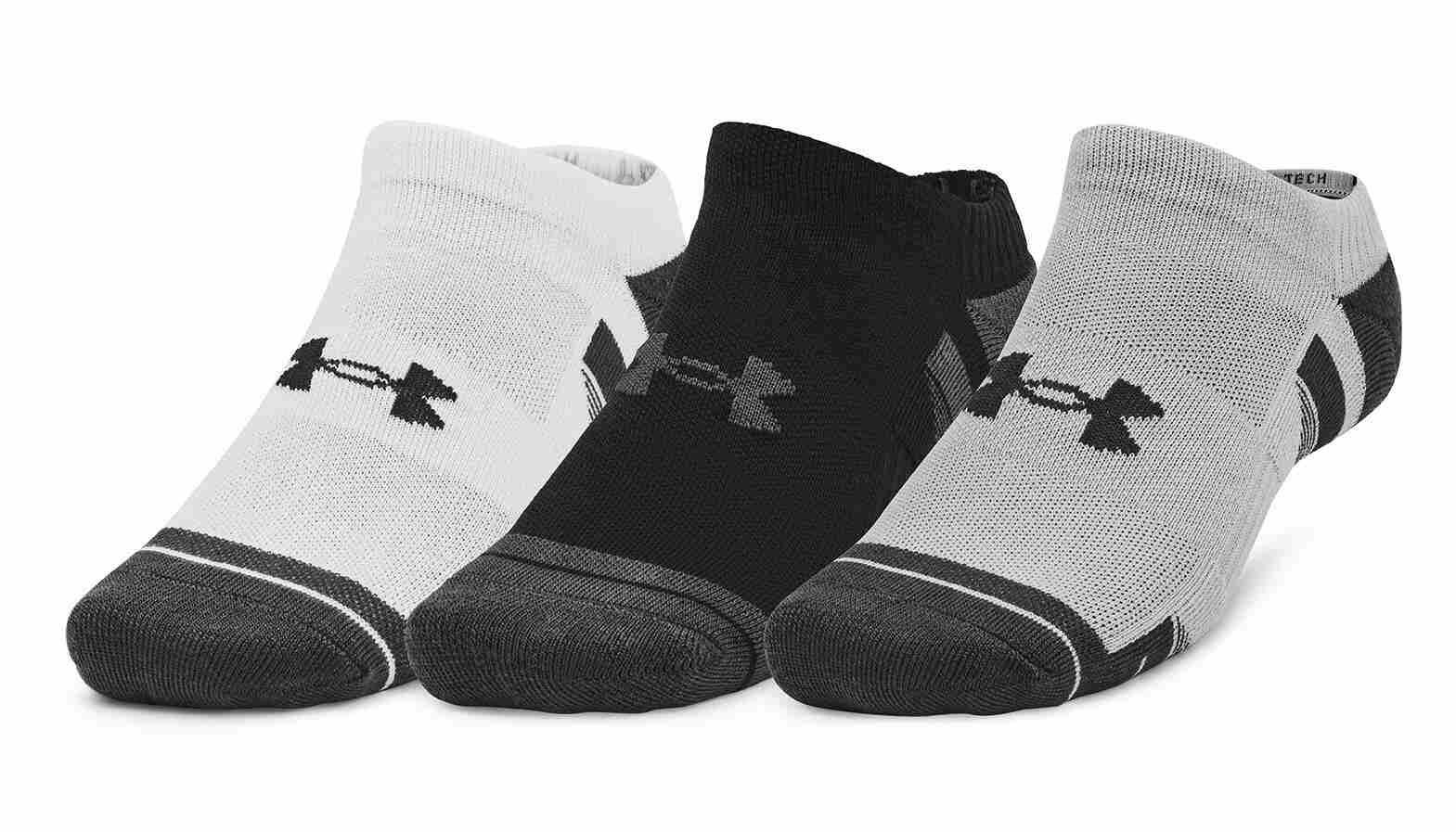 Under Armour Performance Tech unisex strumpor (3 par), mod gray