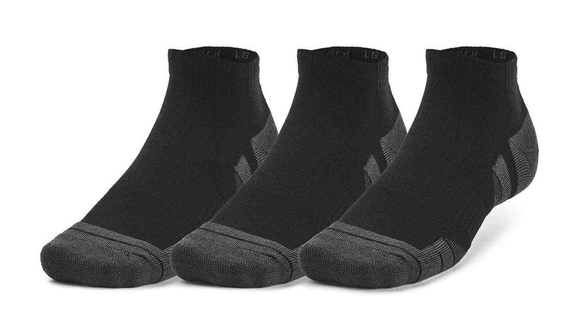 Under Armour Performance Tech unisex strumpor (3 par), svarta