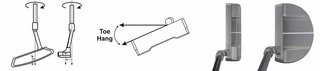 U.S. Kids Golf TS5-66 (167+cm) W5 junior putter, stål, 33"