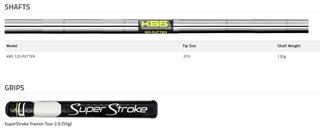 Cobra KING Vintage Nova putter, Single Bend