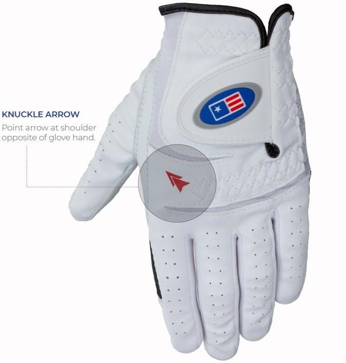 U.S. Kids Golf GG4 junior handske, vit