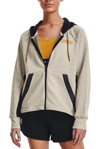 Under Armour Rival + FZ Hoodie dam sweatshirt, brun