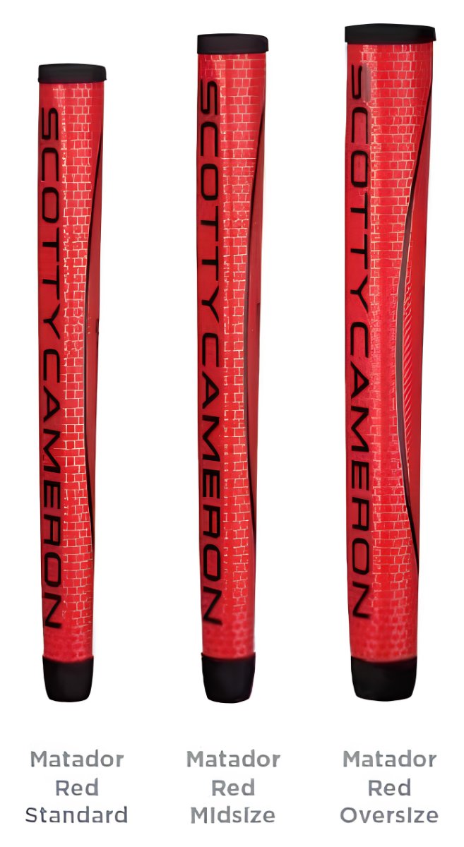 Scotty Cameron Matador putter grip, svart/röd, midsize