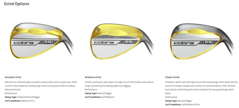 Cobra SNAKEBITE Silver Versatile herr wedge, stål