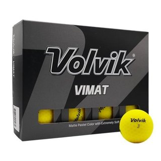 Volvik VIMAT golfbollar, matt gul