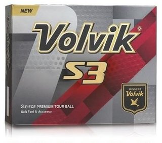 Volvik S3 golfbollar, orange