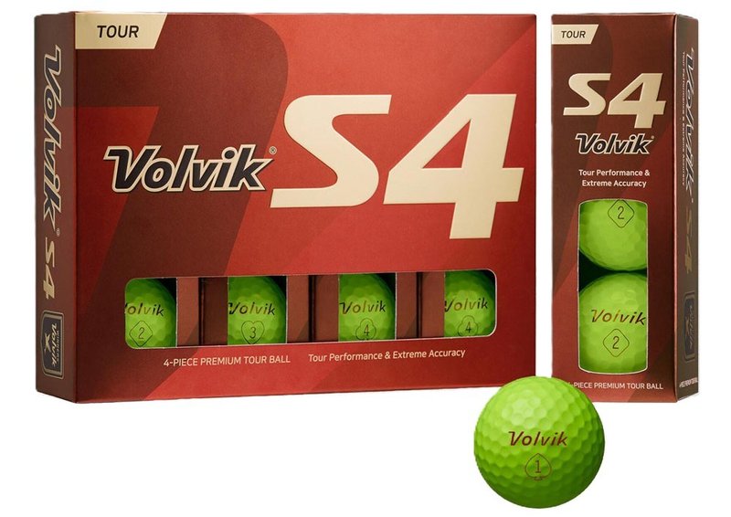 Volvik S4 golfbollar, gröna