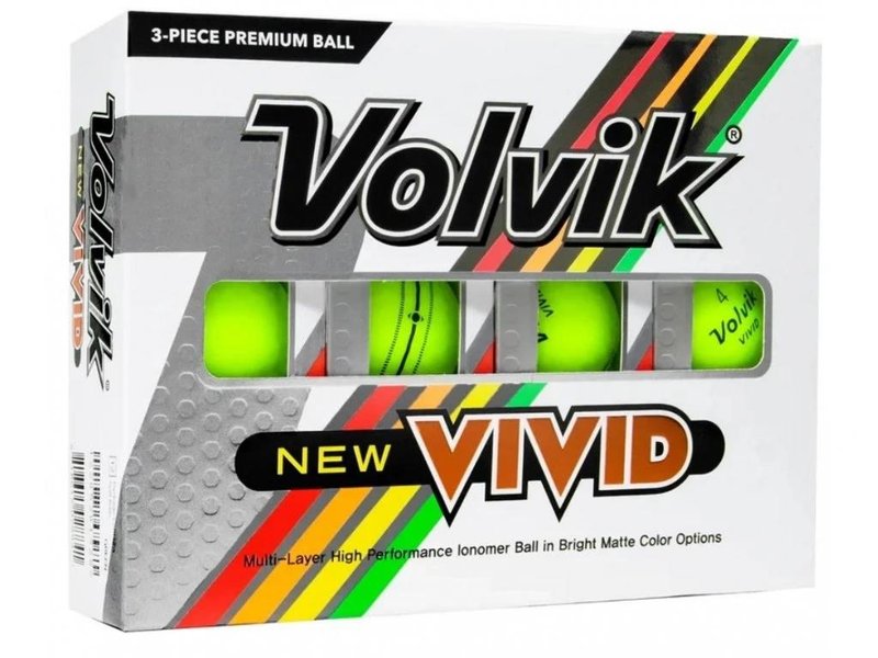 Volvik VIVID golfbollar, gröna