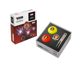 Volvik VIVID MARVEL IRONMAN golfbollar, mix