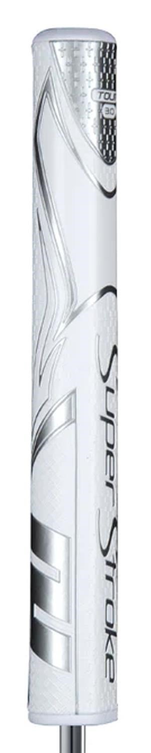 SuperStroke Zenergy Tour 3.0 putter grip, vit/silver