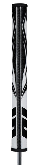 SuperStroke Zenergy Flatso 1.0 putter grip, svart/vit