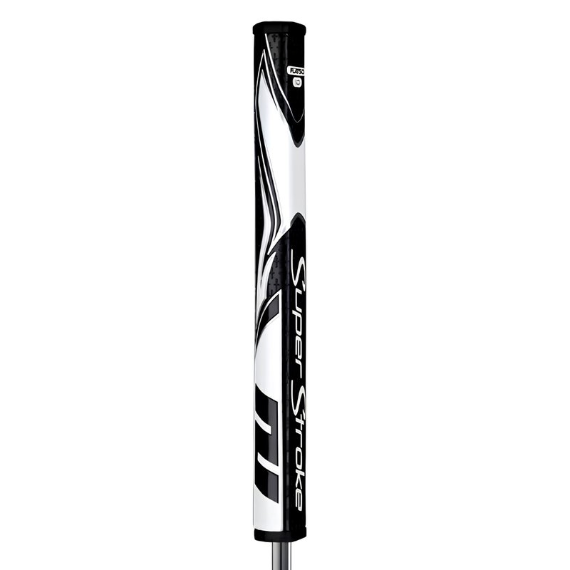 SuperStroke Zenergy Flatso 1.0 putter grip, svart/vit