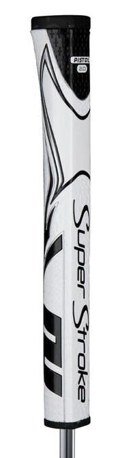 SuperStroke Zenergy Pistol GT 2.0 putter grip, vit/svart