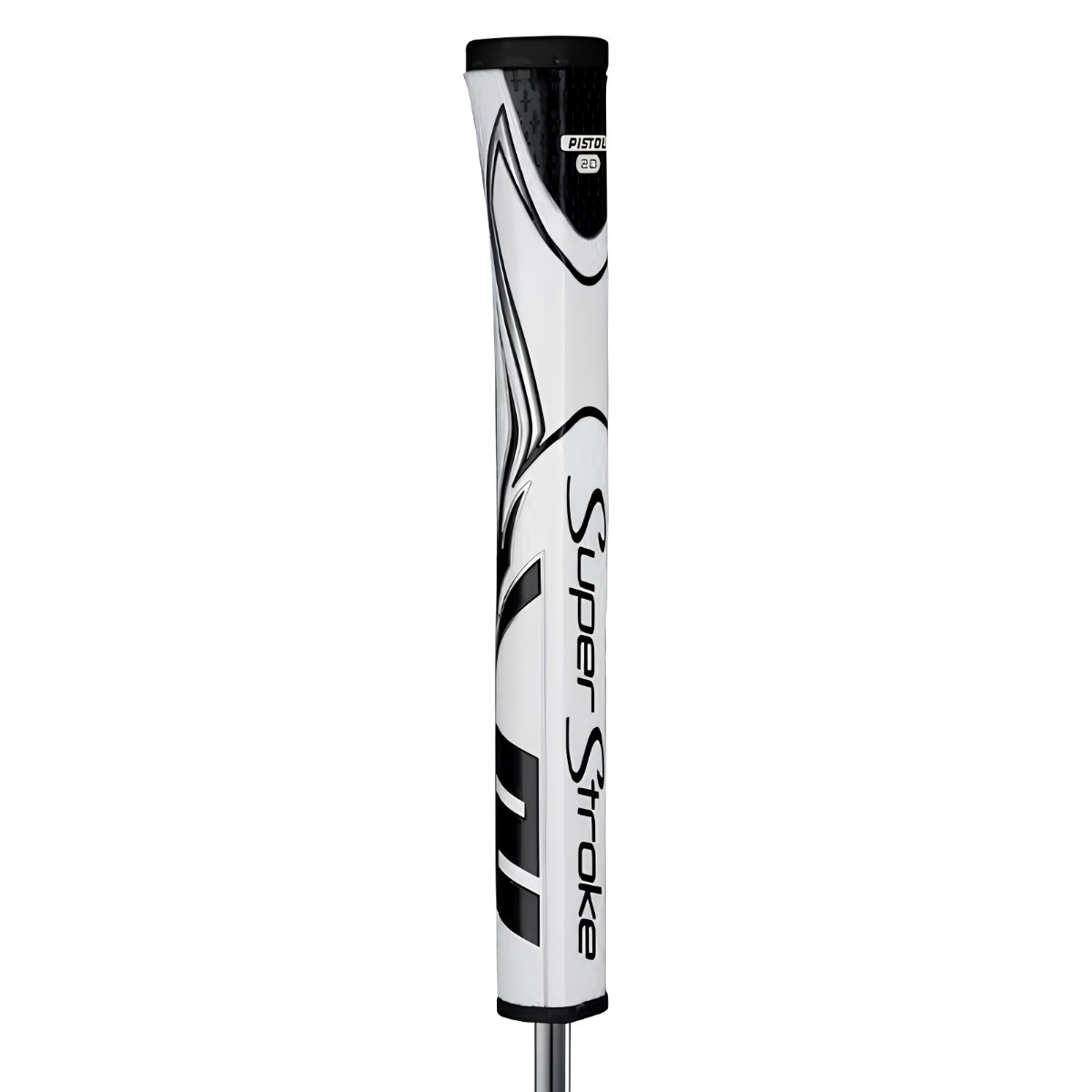 SuperStroke Zenergy Pistol GT 2.0 putter grip, vit/svart