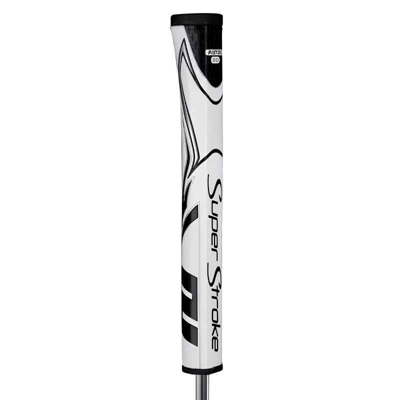 SuperStroke Zenergy Pistol GT 2.0 putter grip, vit/svart