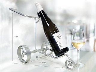 JuCad JuCad miniature trolley – wine bottle holder