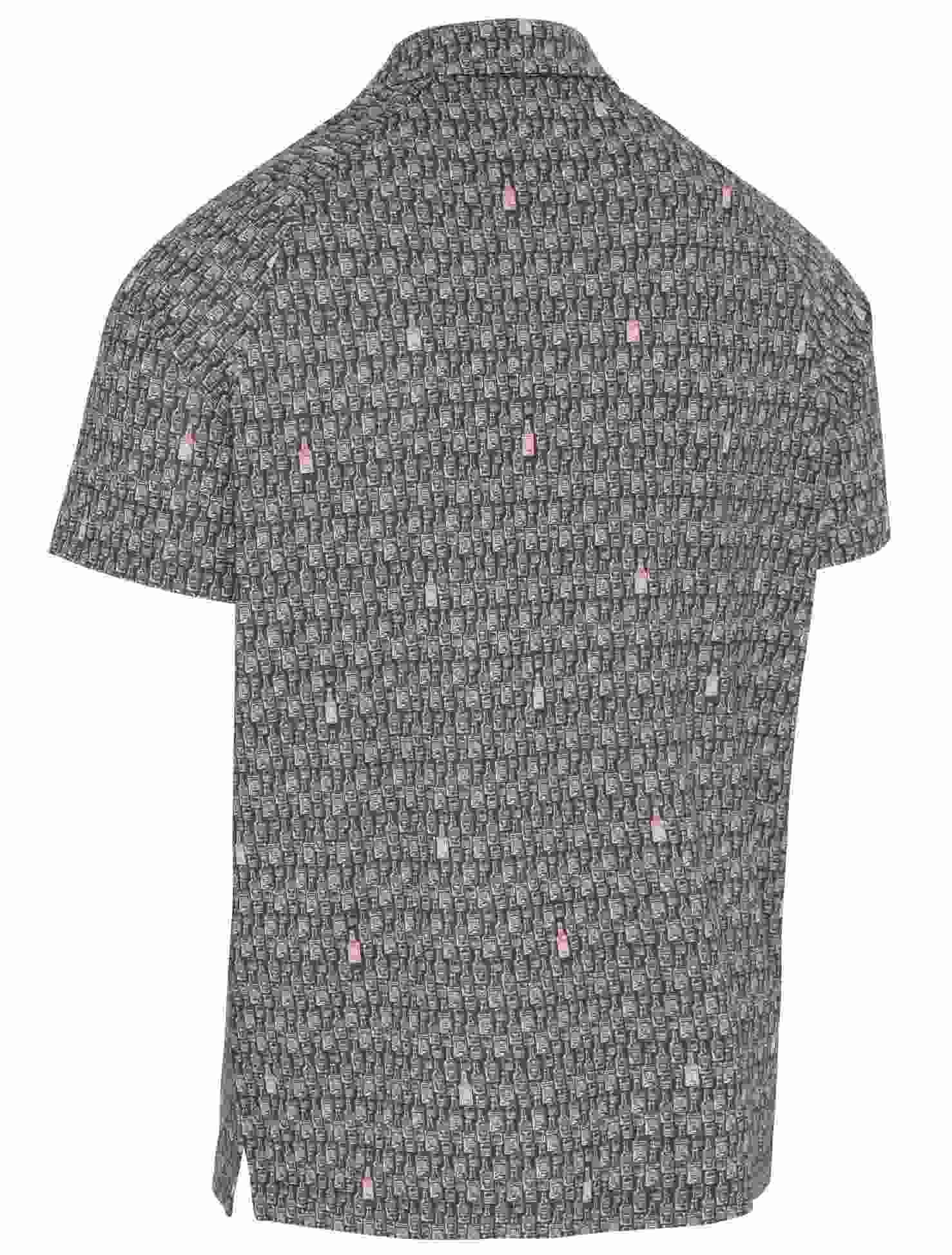 Callaway All-Over Scotch Novelty Print herr polo, asphalt